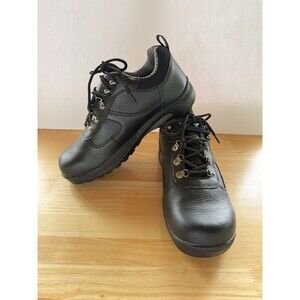 Drew Boulder Men's Steel Toe Shoes 11.5 4W Black Leather NWOT Oil Resistant
